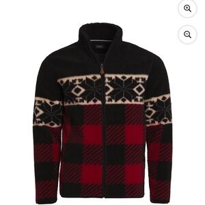 Chaps Men's & Big Men's Faux Sherpa Full Zip-Up Sweater Jacket